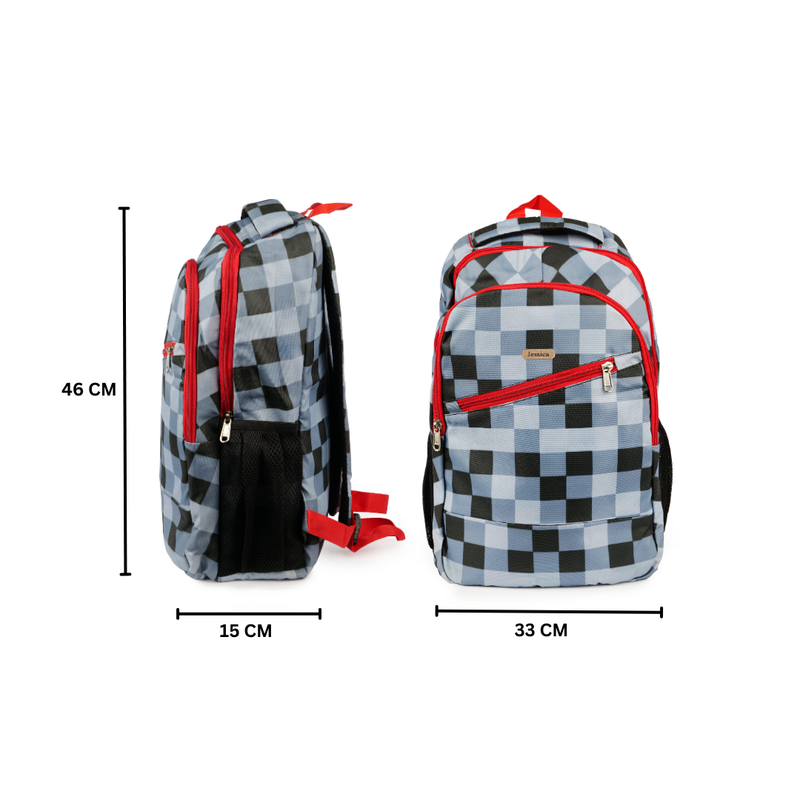 Personalized Checkered Backpack