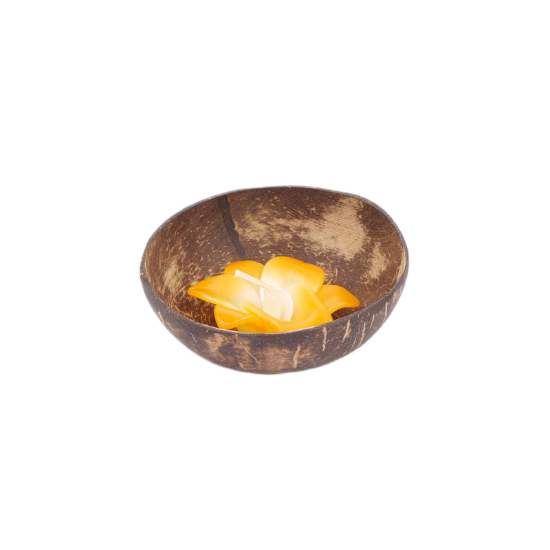 Personalized Coconut Candle Set - Orange