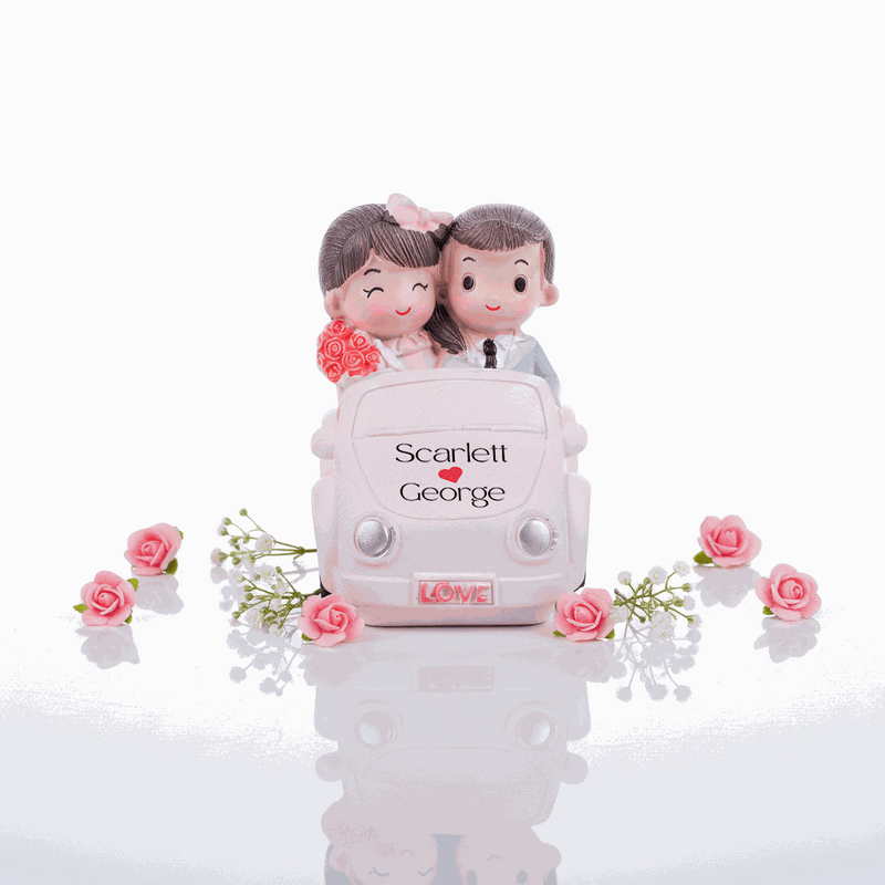 Personalized Couple Car Showpiece