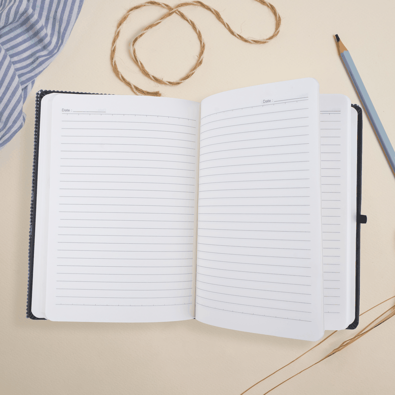 Personalized Black Glitter Diary