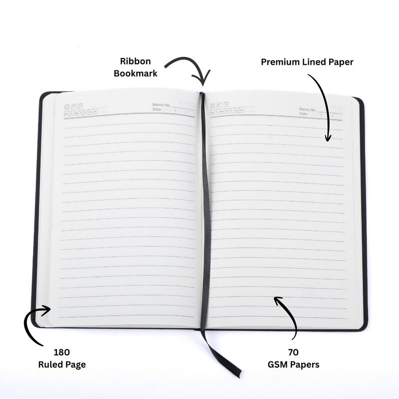 Personalized Dr Charm Black Diary