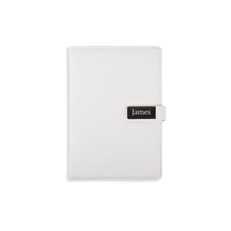 Personalized White Diary