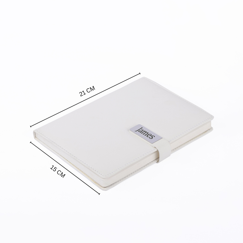 Personalized White Diary