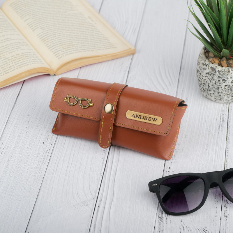 Personalized Eyewear Case - Beige