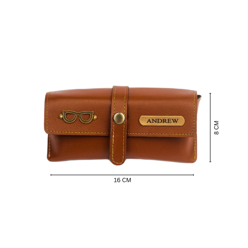 Personalized Eyewear Case - Beige