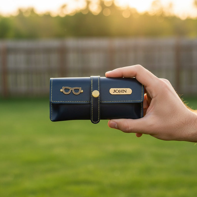 Personalized Eyewear Case - Blue