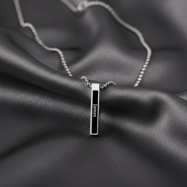 Personalized Silver And Gold Chain Couple