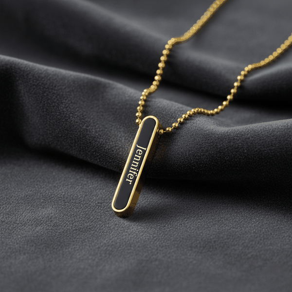 Personalized Silver And Gold Chain