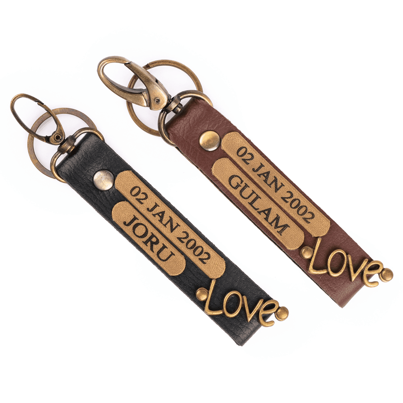 Personalized Couple Keychain Couple Keychain 2