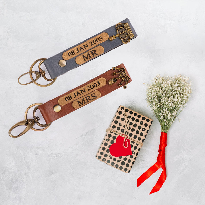 Personalized Couple Keychain Couple Keychain 4
