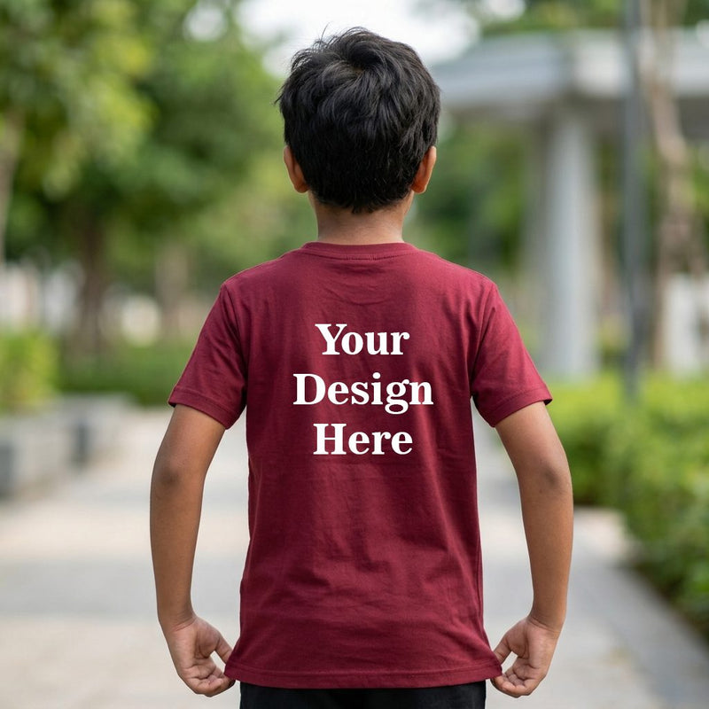Personalized Kids T-Shirts - Maroon