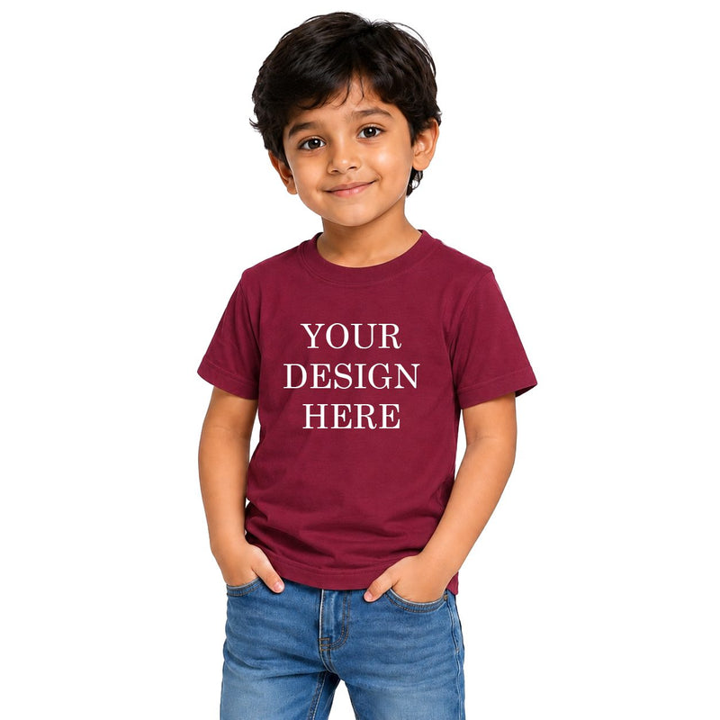 Personalized Kids T-Shirts - Maroon