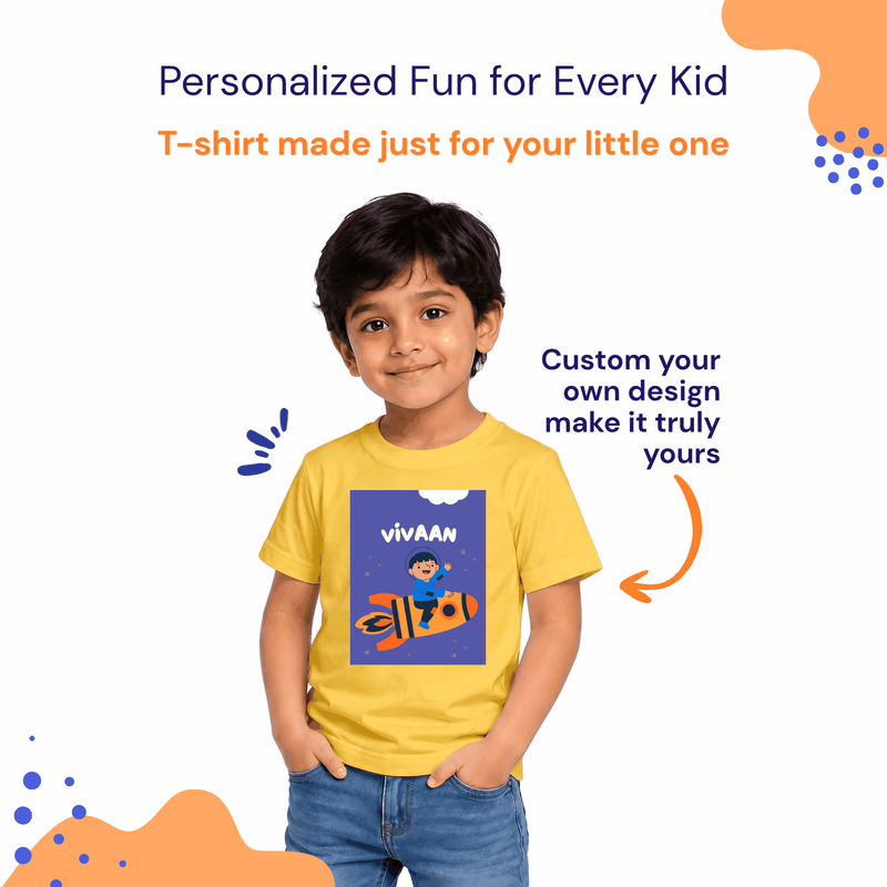 Personalized Kids T-Shirts - Yellow