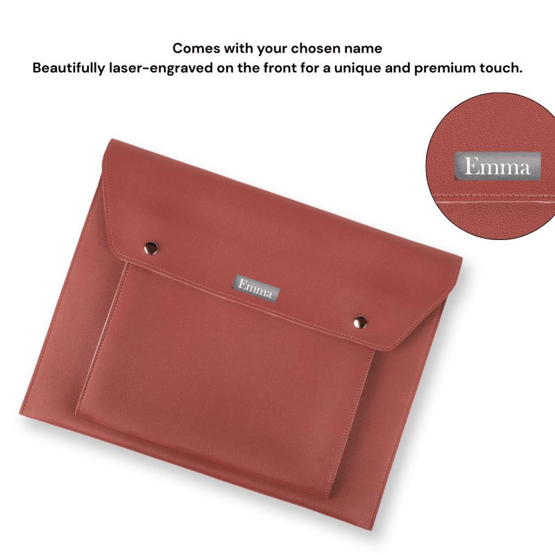 Personalized Folder Bag - Brown