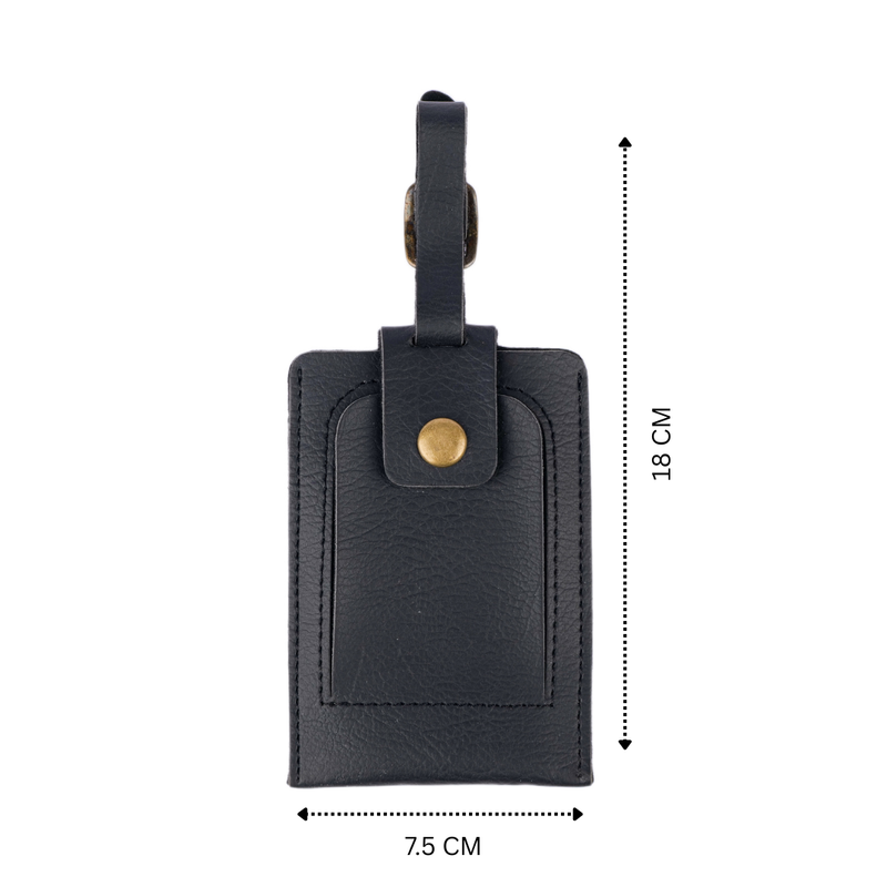 Personalized Luggage Tag - Black