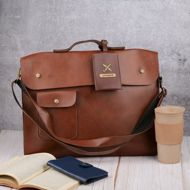 Personalized Luggage Tag - Brown