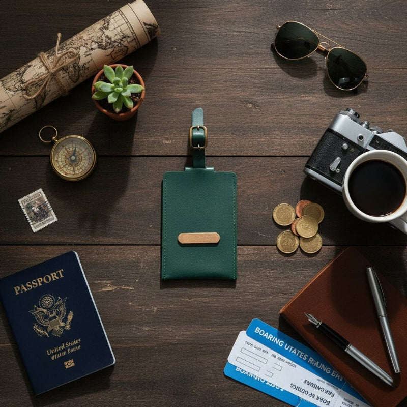Personalized Luggage Tag - Green