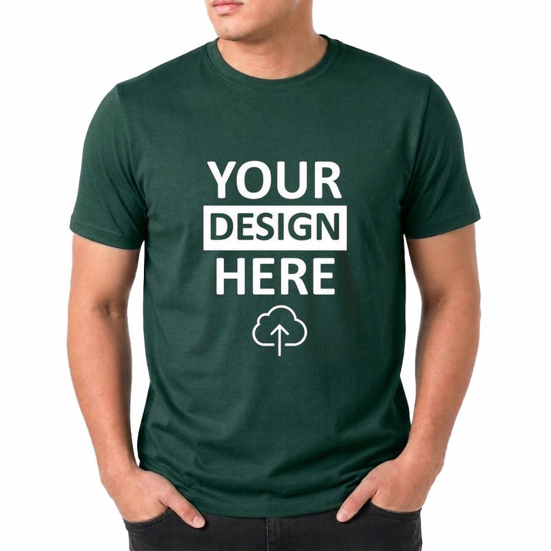 Personalized Men T-Shirts - Bottle Green