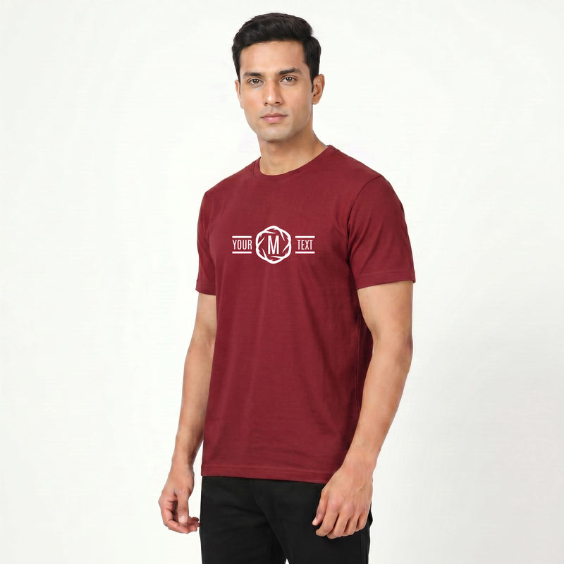 Personalized Men T-Shirts - Maroon