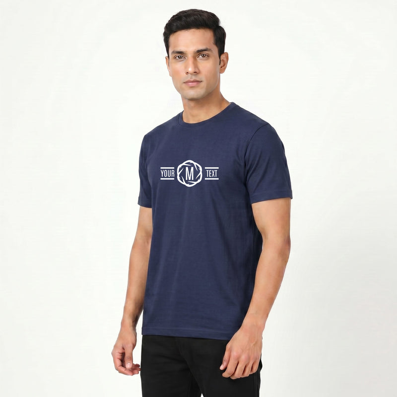 Personalized Men T-Shirts - Navy Blue