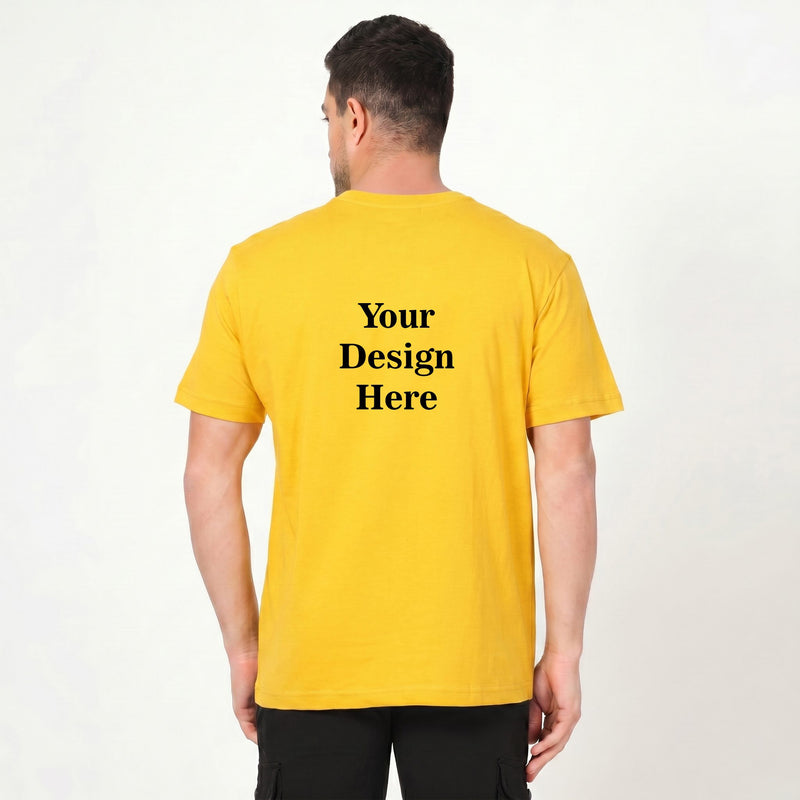 Personalized Men T-Shirts - Yellow