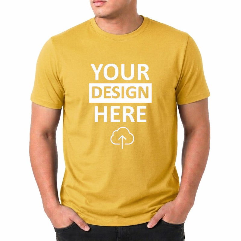 Personalized Men T-Shirts - Yellow
