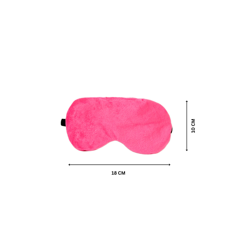 Personalized Neck Pillow And Eye Mask Set - Pink