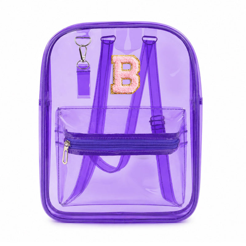 Personalized Backpack Purple PVC Backpack