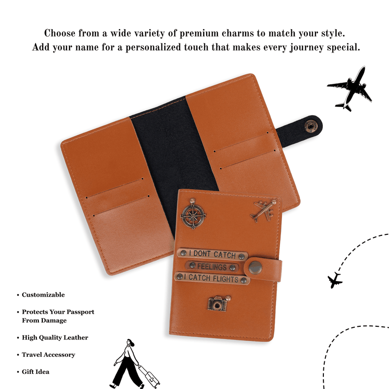 Personalized New Passport Covers Beige Beige (1)