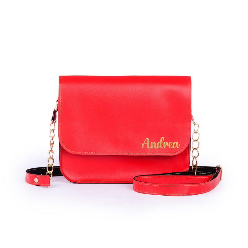 Personalized Sling Bag - Red