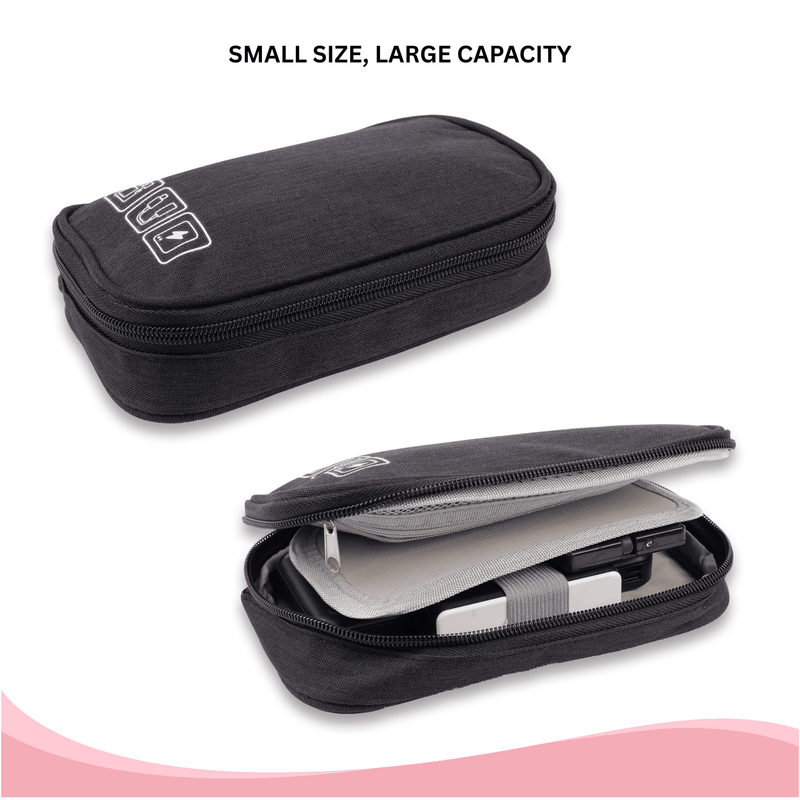 Personalized Tech Organizer - Black