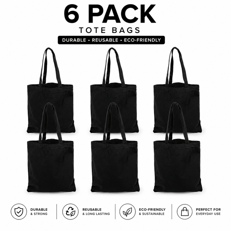Personalized Black Pack Of 6