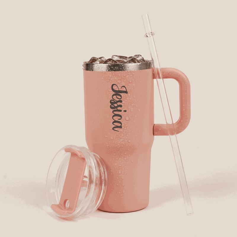 Personalized Mini Tumbler Peach