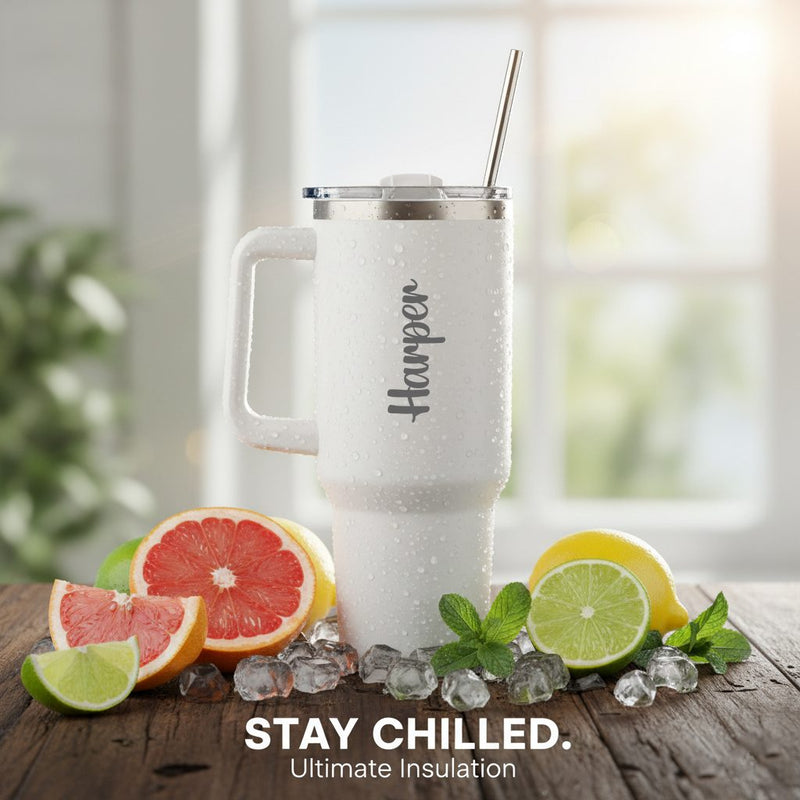 Personalized Tumbler - White