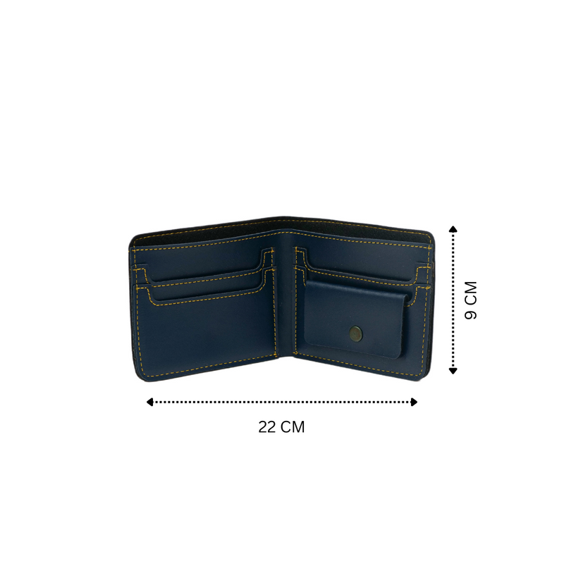 Personalized Mens Wallet - Blue