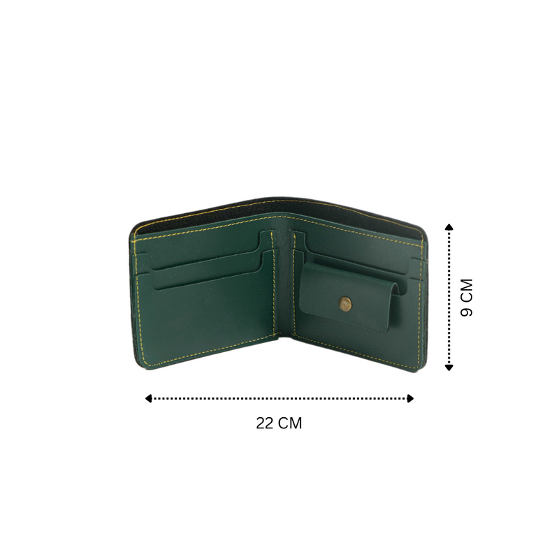 Personalized Mens Wallet - Green