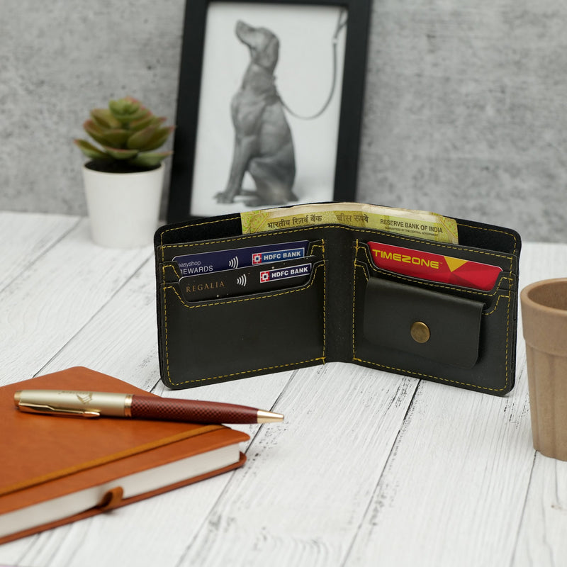 Personalized Mens Wallet - Olive Green