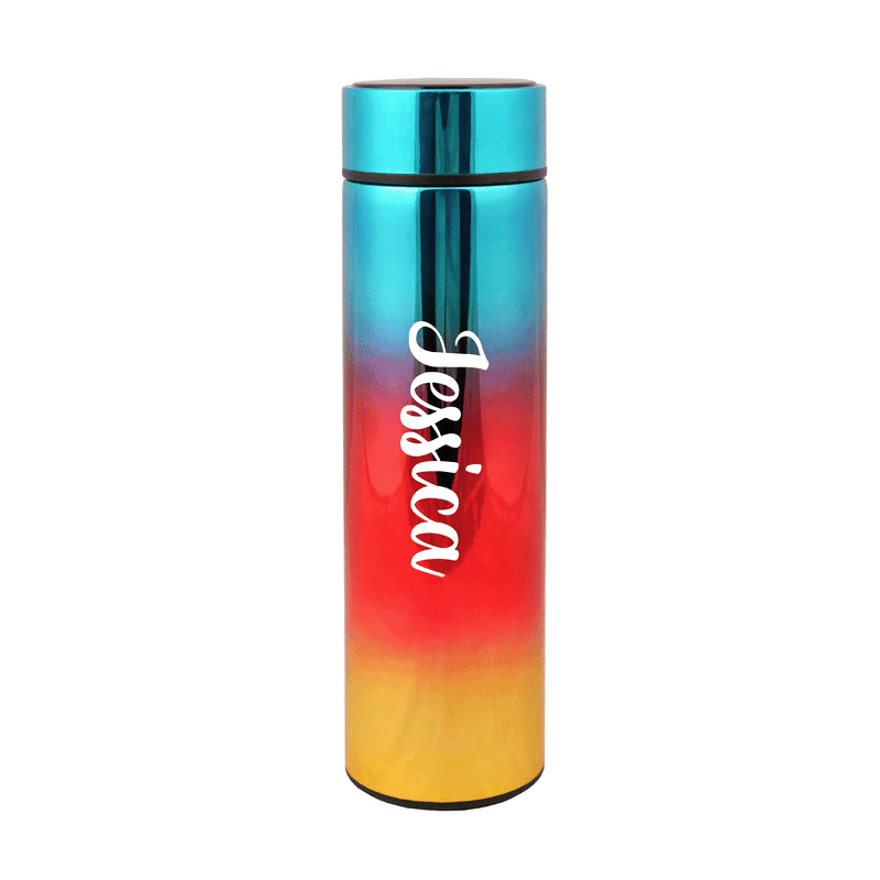 Personalized Blue Red Temp Bottle