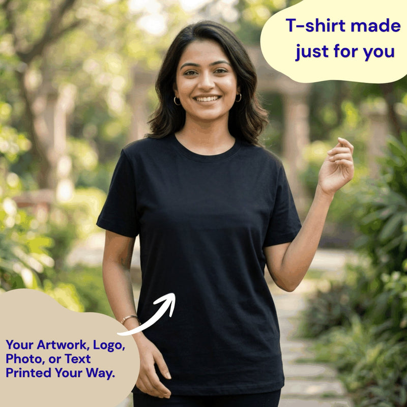 Personalized Womens T-Shirt - Black