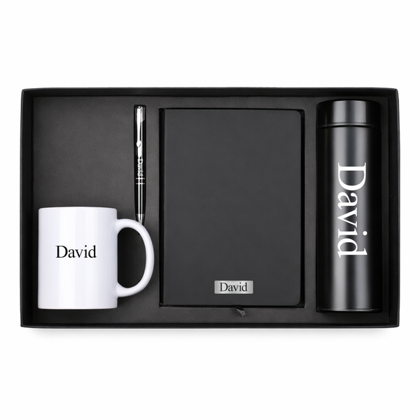 Personalized Diary, Pen, Bottle and Coffee Mug Corporate Gift Set