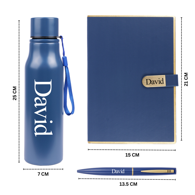 Personalized Diary Pen Bottle Corporate Gift Set