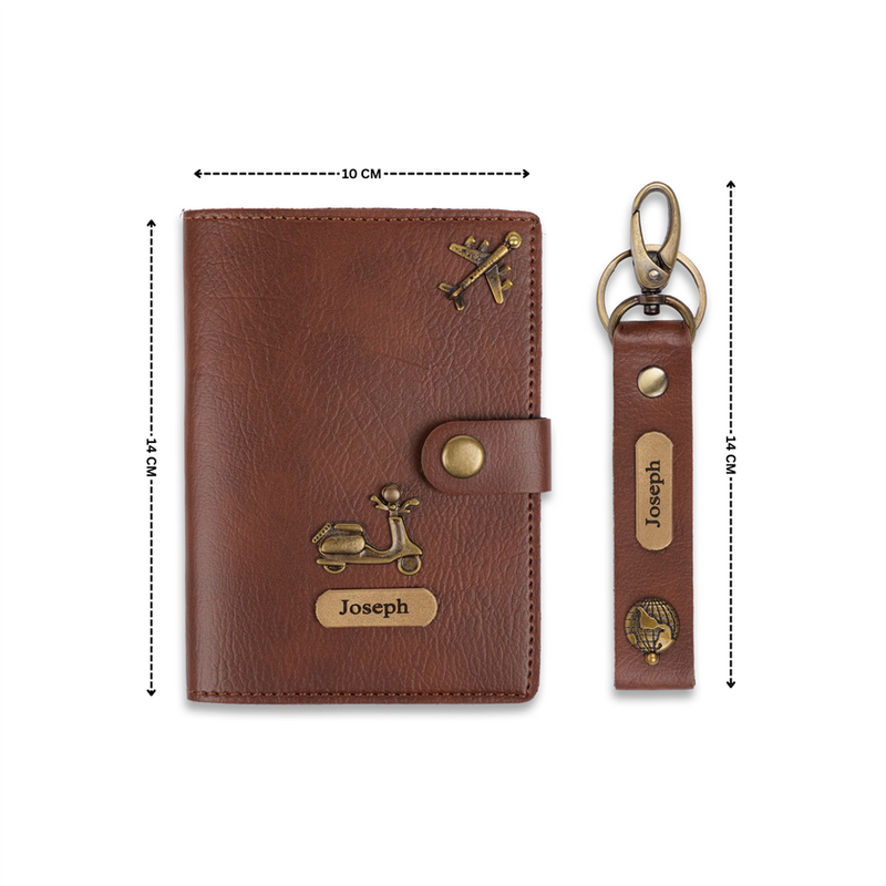 Personalized Passport Cover and Keychain