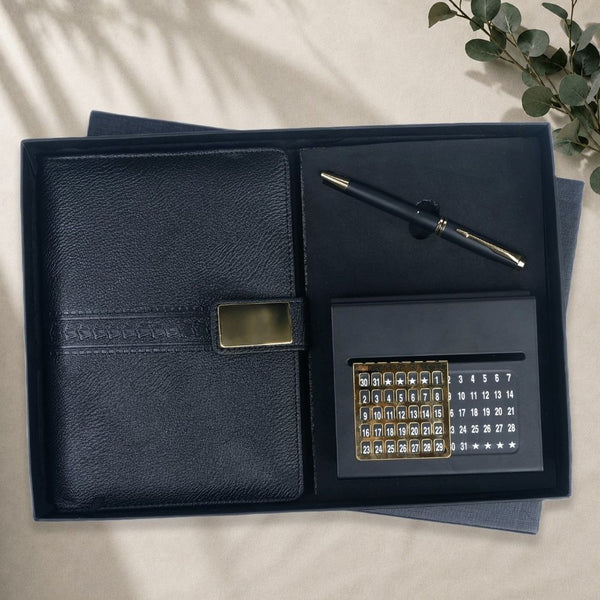 Personalized Set of 3-in-1 Diary, Calendar and Pen