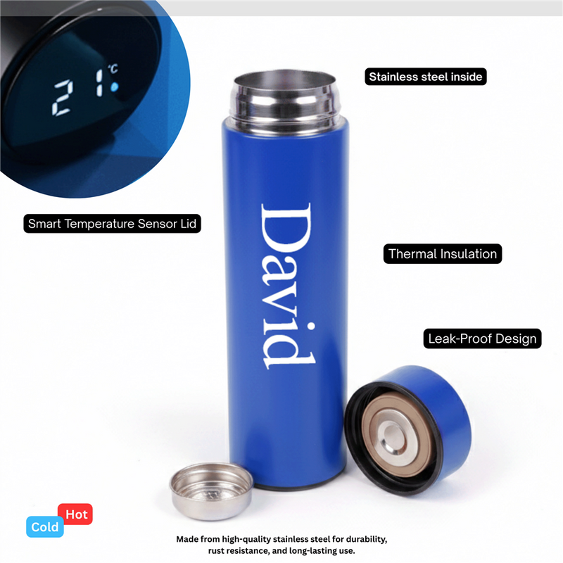Personalized Set of 5-in-1 Diary, Pen, Bottle, Card Holder and Keychain
