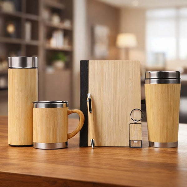 Personalized Set of 6-in-1 Diary, Bottle, Tumbler, Mug, Pen and Keychain