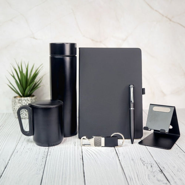 Personalized Set of 6-in-1 Diary, Keychain, Pen, Mug, Bottle and Phone Stand