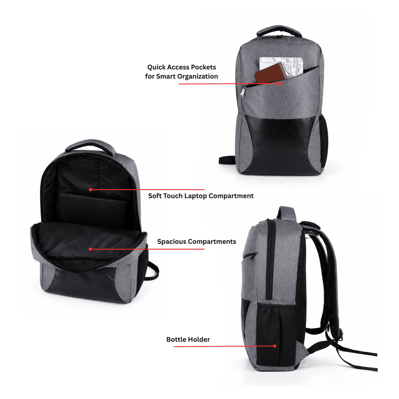 Personalized Backpack Gray