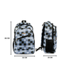 Personalized Checkered Backpack - Black