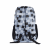 Personalized Checkered Backpack - Black