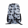 Personalized Checkered Backpack - Black